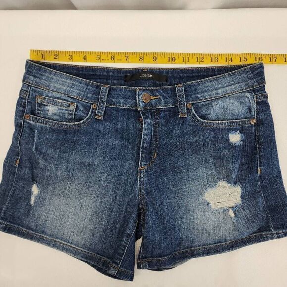 Joe’s Jeans Size 29 Women’s Medium Wash Marylee Distressed Jean Shorts R2 - Picture 3 of 8